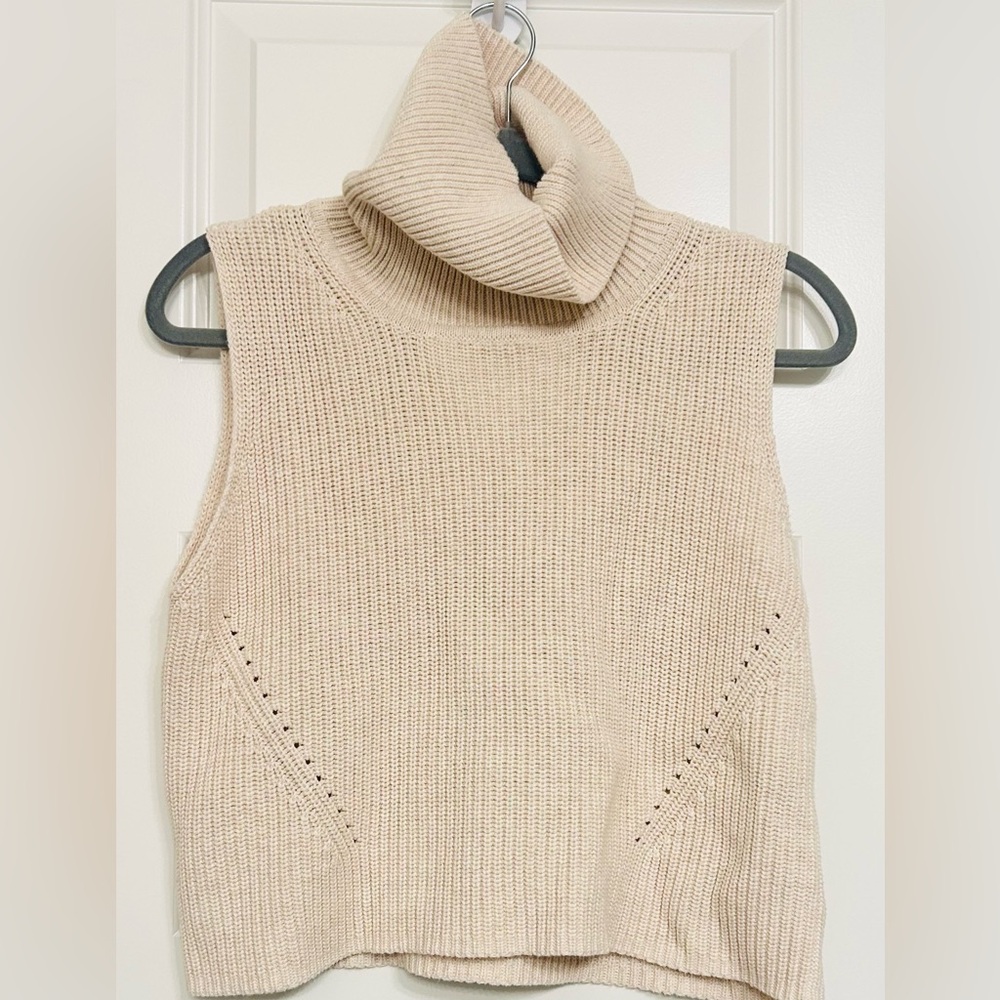 French Connection Sleeveless Turtleneck Sweater